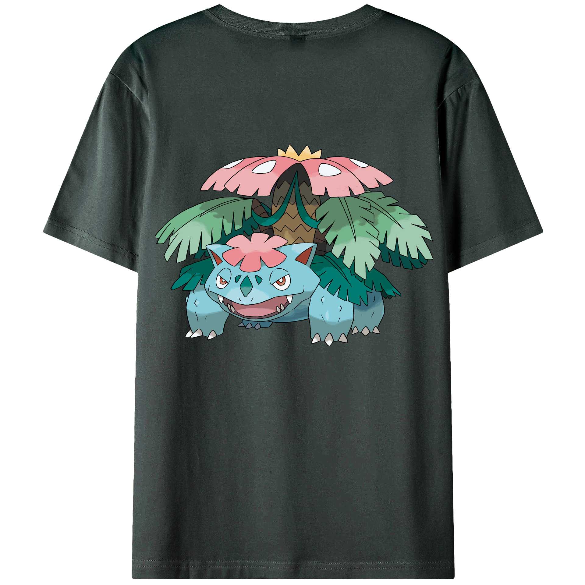 （画像用） ポケットモンスター Pokémon 綿100％ メンズ半袖Tシャツ（バックプリント） 通気性
